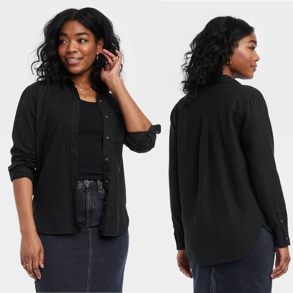 Universal Thread Charcoal Button Down Shirt